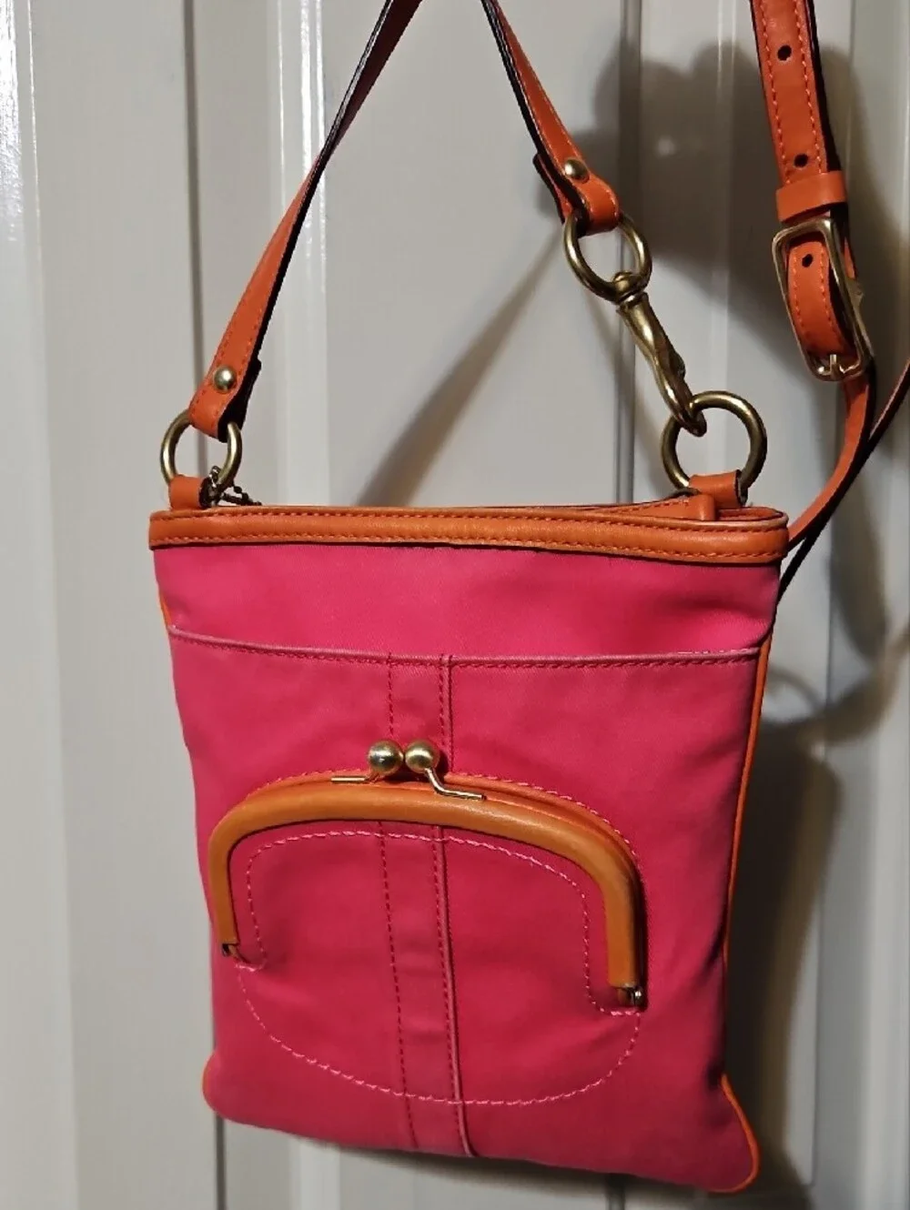 Coach EUC Bonnie Cashin Graphic Crossbody Bag With Kisslock - Picture 2 of 9